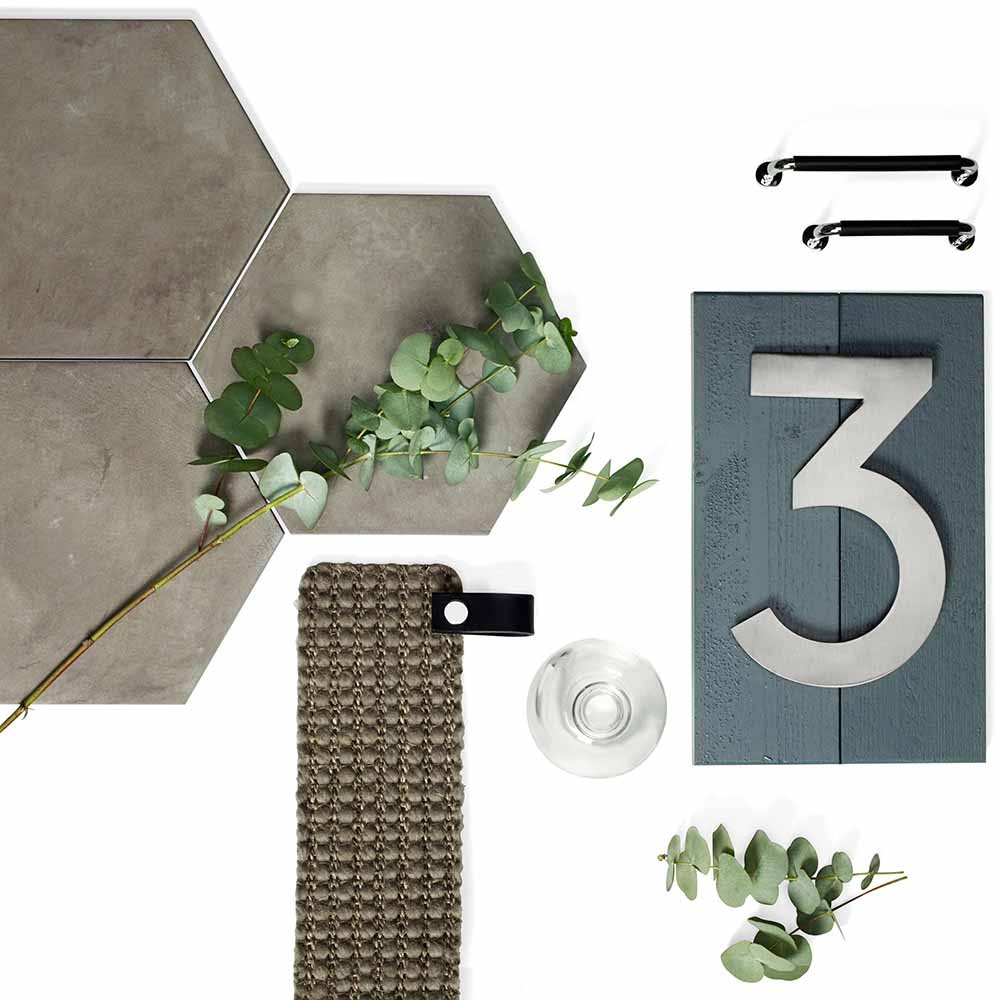 Huisnummer Home - Roestvrij Staal