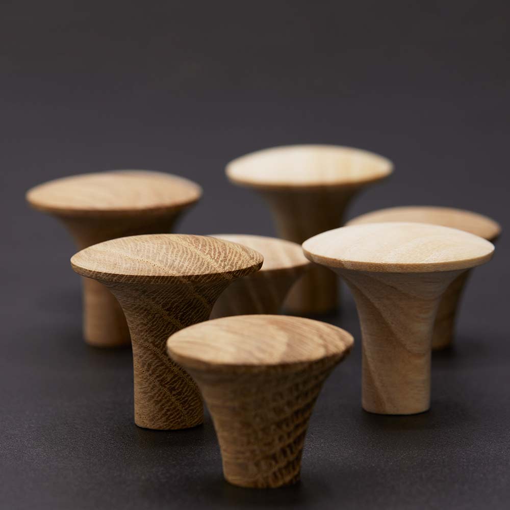Knop Olle - Onbehandeld Eiken