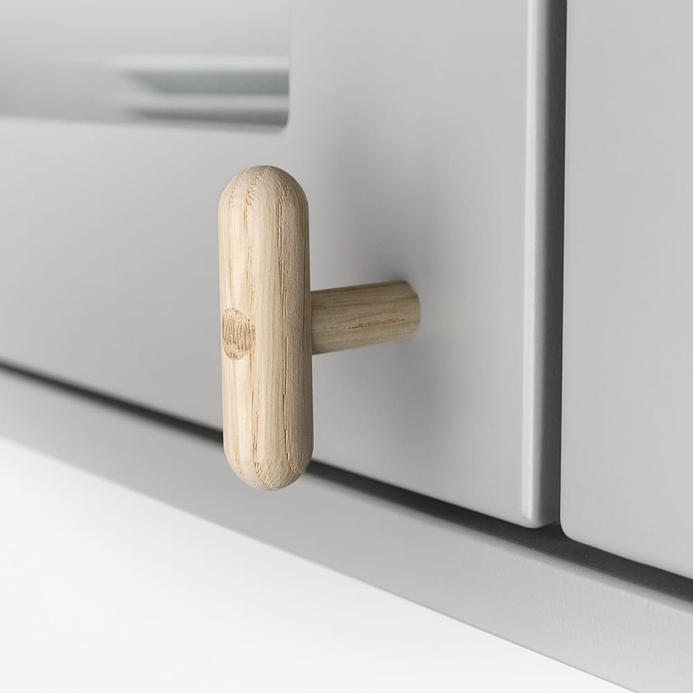 Knop T Lunden - Onbehandeld Eiken