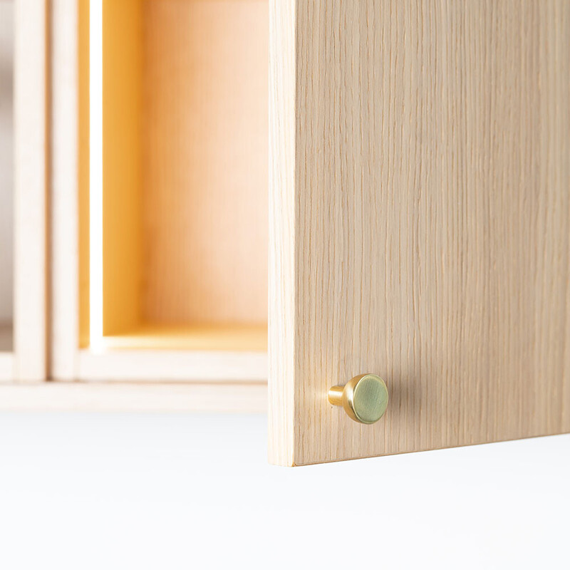 Knop Copenhagen - 25mm - Gepolijst Messing