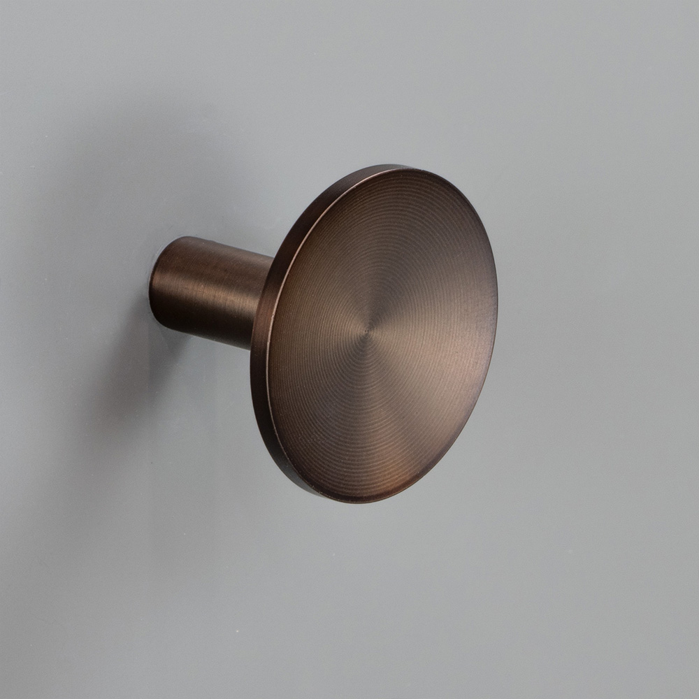 Knop Sture - 28mm - Gebronsd Messing