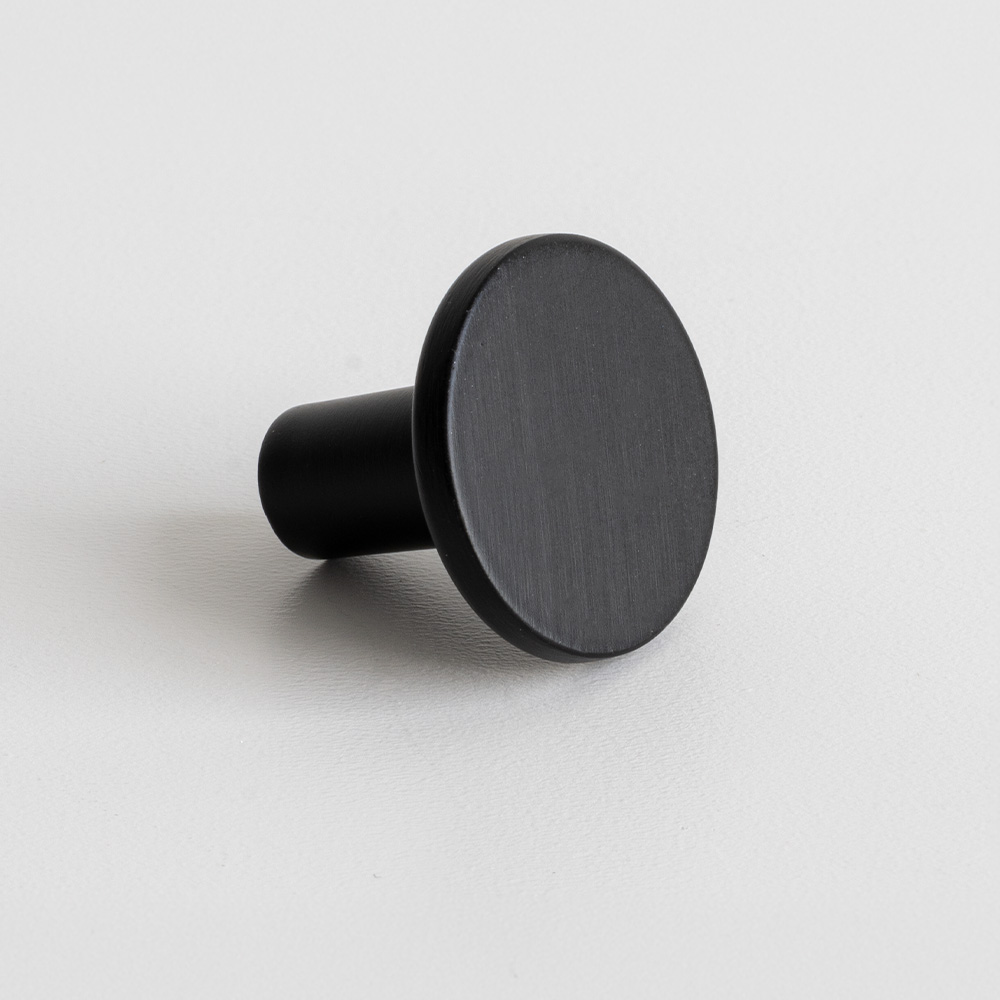 Knop Lund - 25mm - Mat Zwart