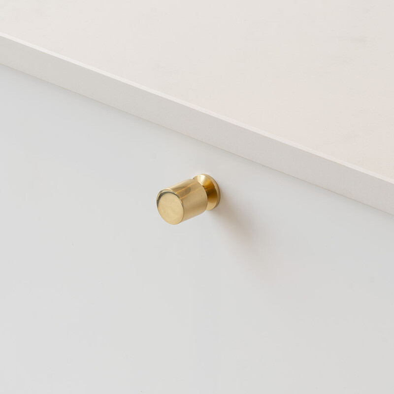 Knop Solo - 21mm - Gepolijst Messing