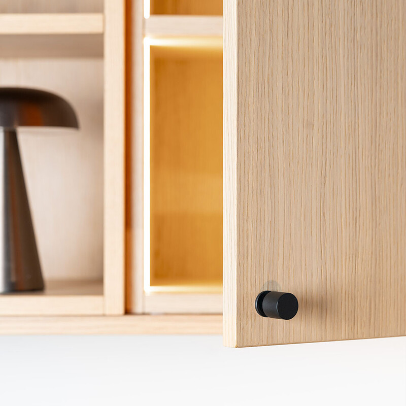 Knop Solo - 21mm - Mat Zwart