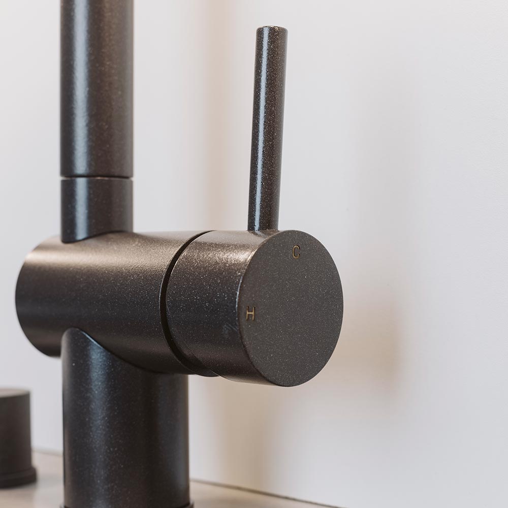 Keukenmengkraan Venedig - Uittrekbare Uitloop - Silgranit Antraciet