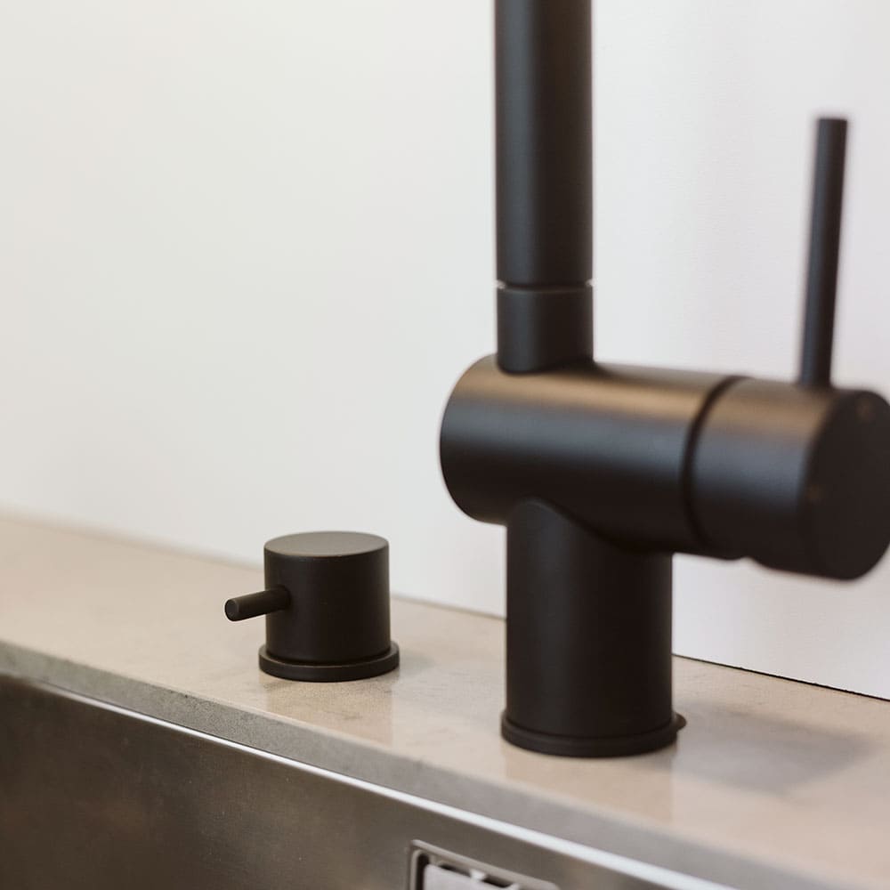 Afsluitkraan voor vaatwasser - Mat Zwart