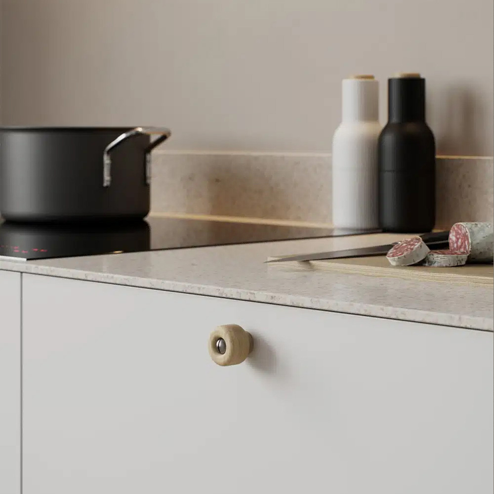 Knop Nola - 30mm - Noords Eiken