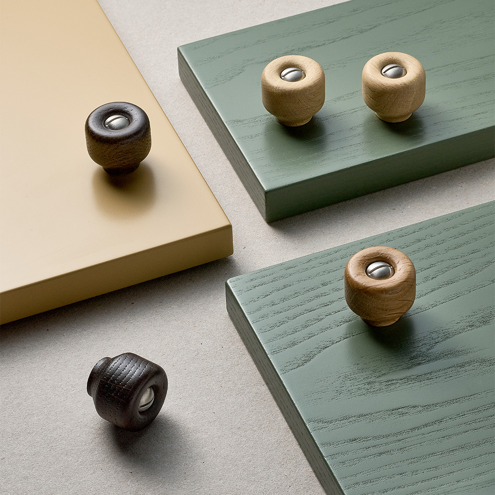 Knop Nola - 30mm - Noords Eiken