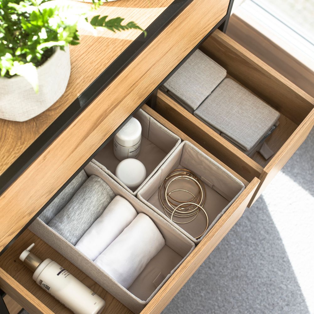 Opbergbox 3-set - Beige