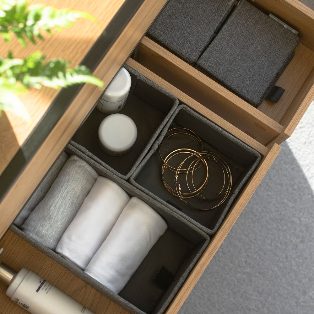 Opbergbox 3-set - Grijs