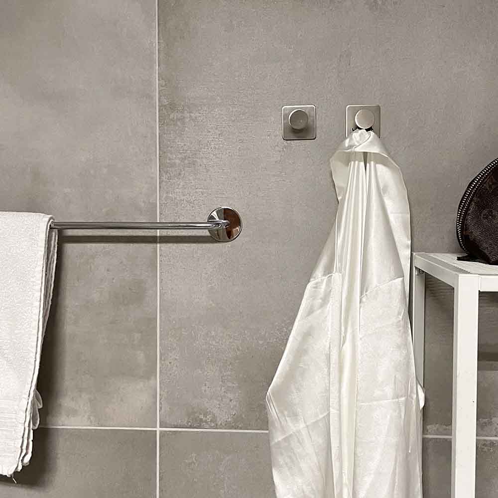 Handdoekhaak Base 210 1-Haak - Geborsteld RVS