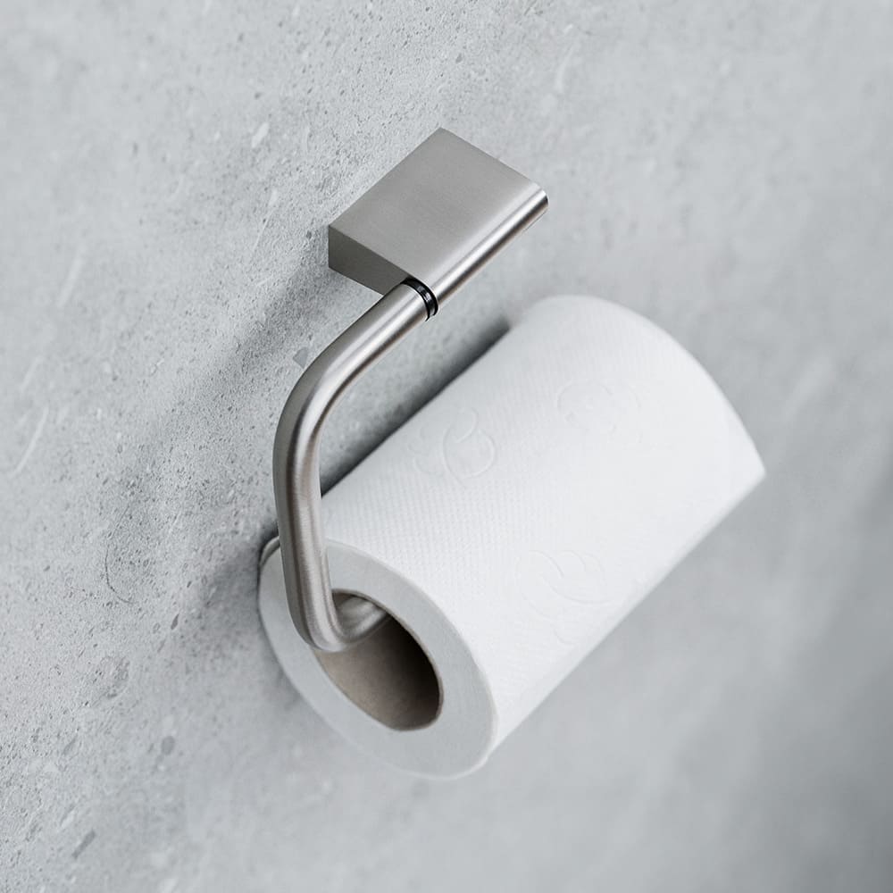 Toiletrolhouder Flow - Geborsteld Nikkel