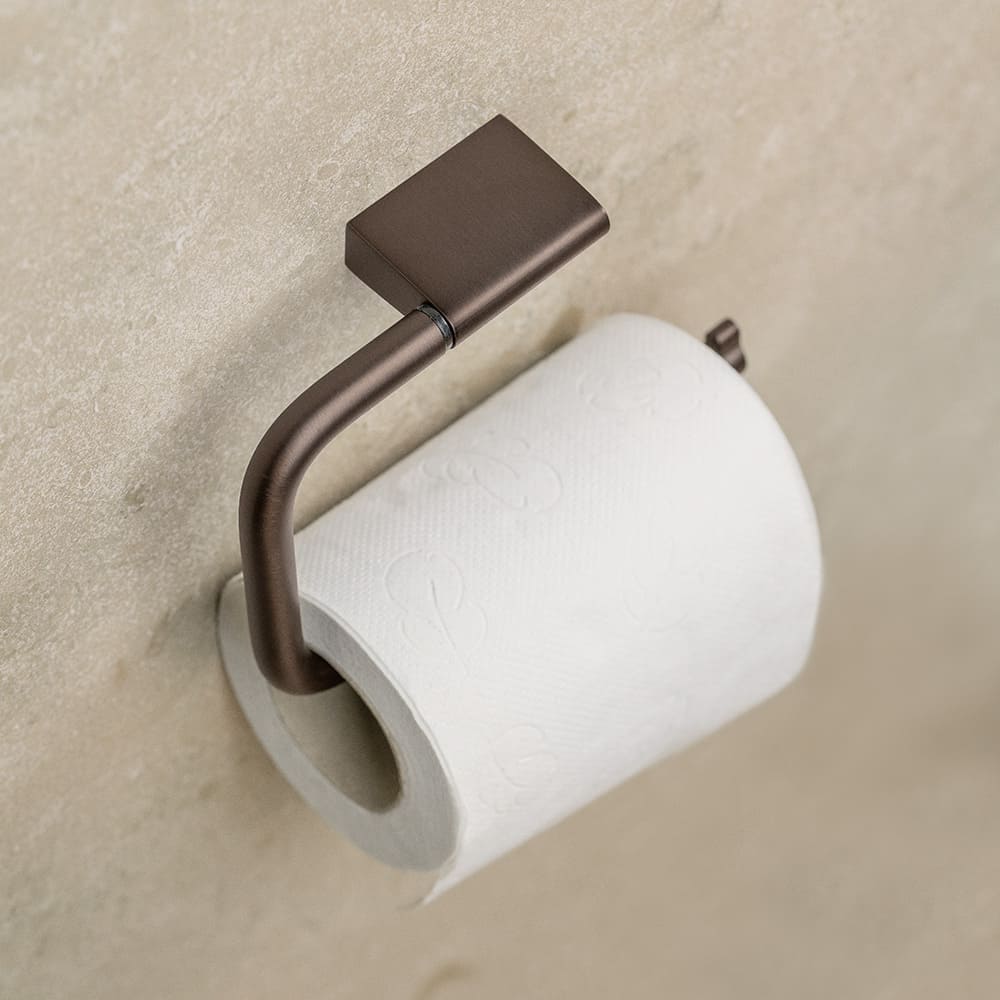 Toiletrolhouder Flow - Gebronsd Messing