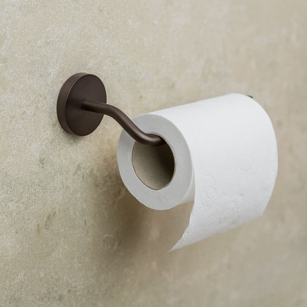 Toiletrolhouder Calm - Gebronsd Messing