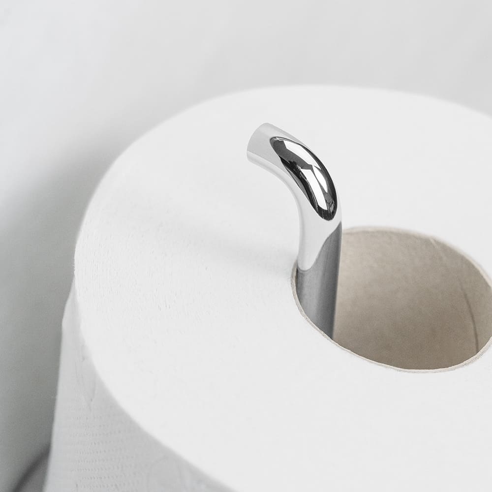 Reserverolhouder Calm - Gepolijst Chroom