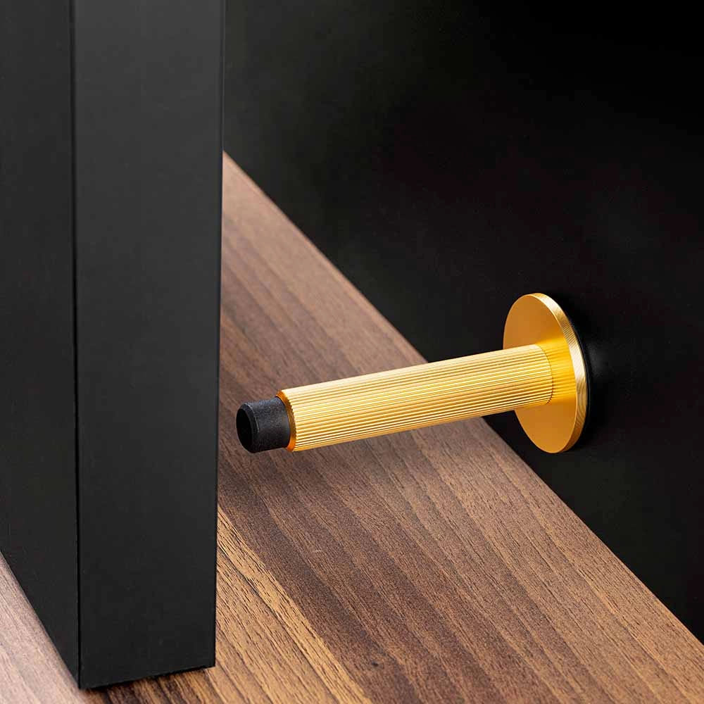Deurstopper Arpa Muur - Geborsteld Messing
