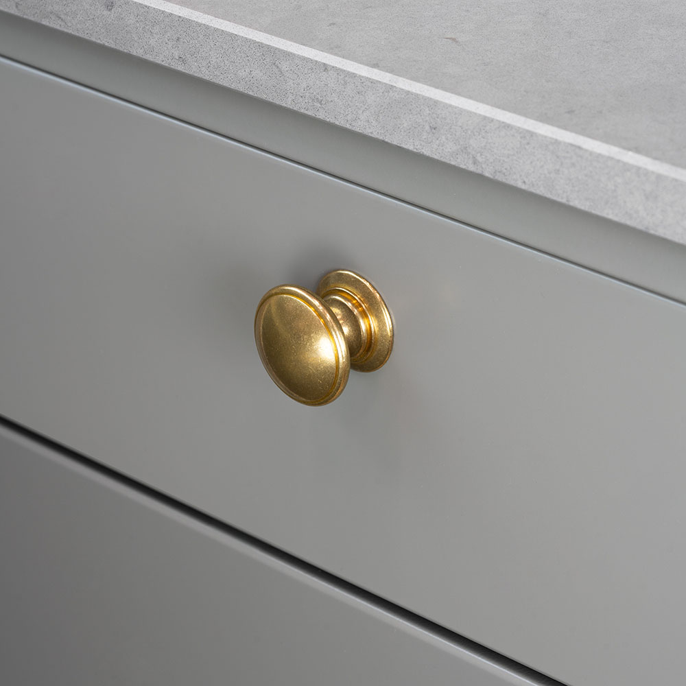 Knop 24466 - Onbehandeld Messing
